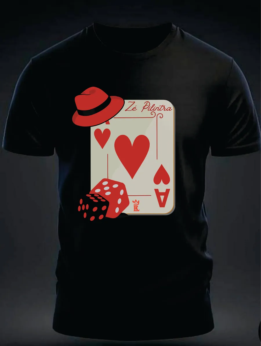 Camiseta Zé Pilintra — De Paus e Copas — Rei 7 da Lira